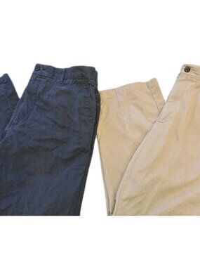 Dockers Mens Beige And Blue Pants Size 36x30 Dress Pants Lot Of TWO